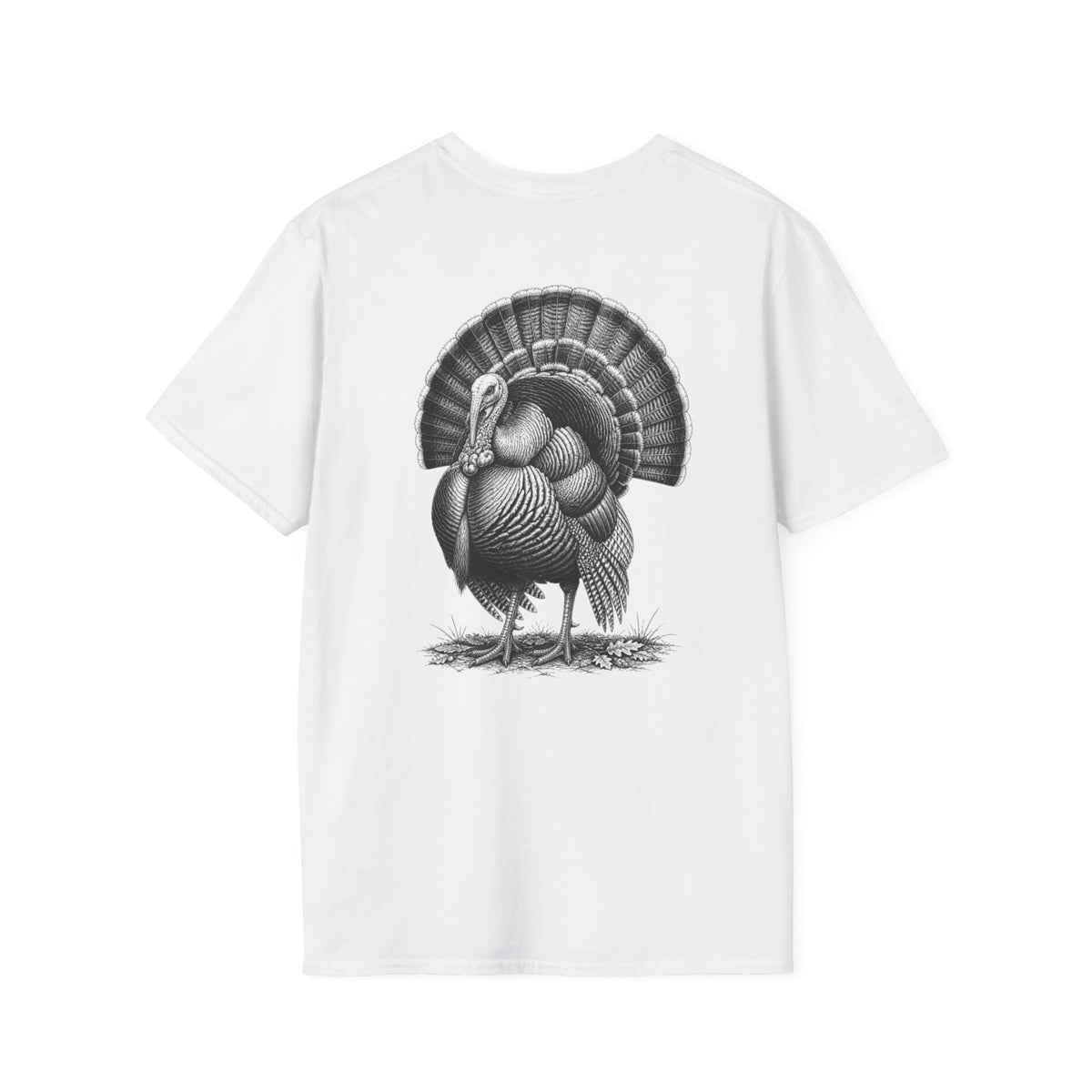 Thankful Turkey T-Shirt — Vintage Thanksgiving Turkey Graphic Tee — product view 7