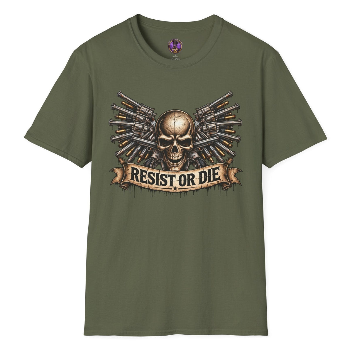 Resist or Die Skull T-Shirt | It's Heritage Hoss