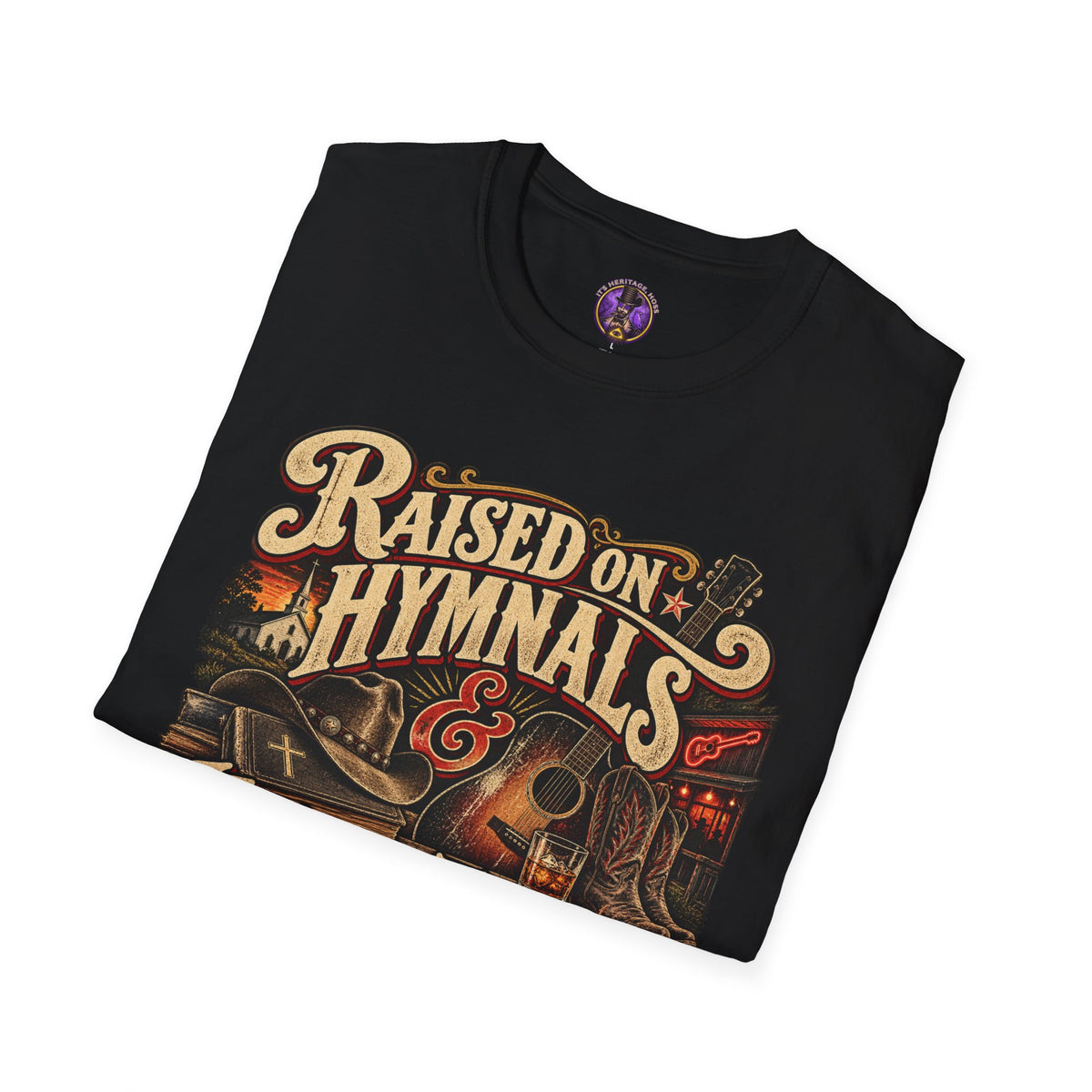 Honky Tonk Music Shirt | Vintage Country Gospel Graphic Tee graphic T-shirt product image 5