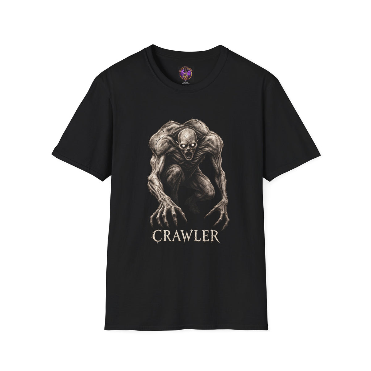 Crawler Monster T-Shirt - Creepy Horror Creature Tee graphic T-shirt product image 2
