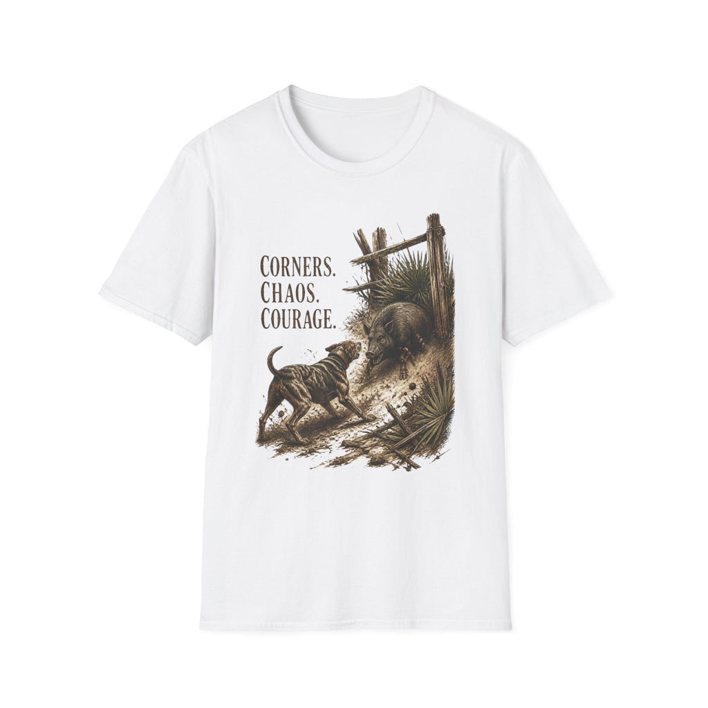 Corners Chaos Courage Catahoula Hog Dog Shirt