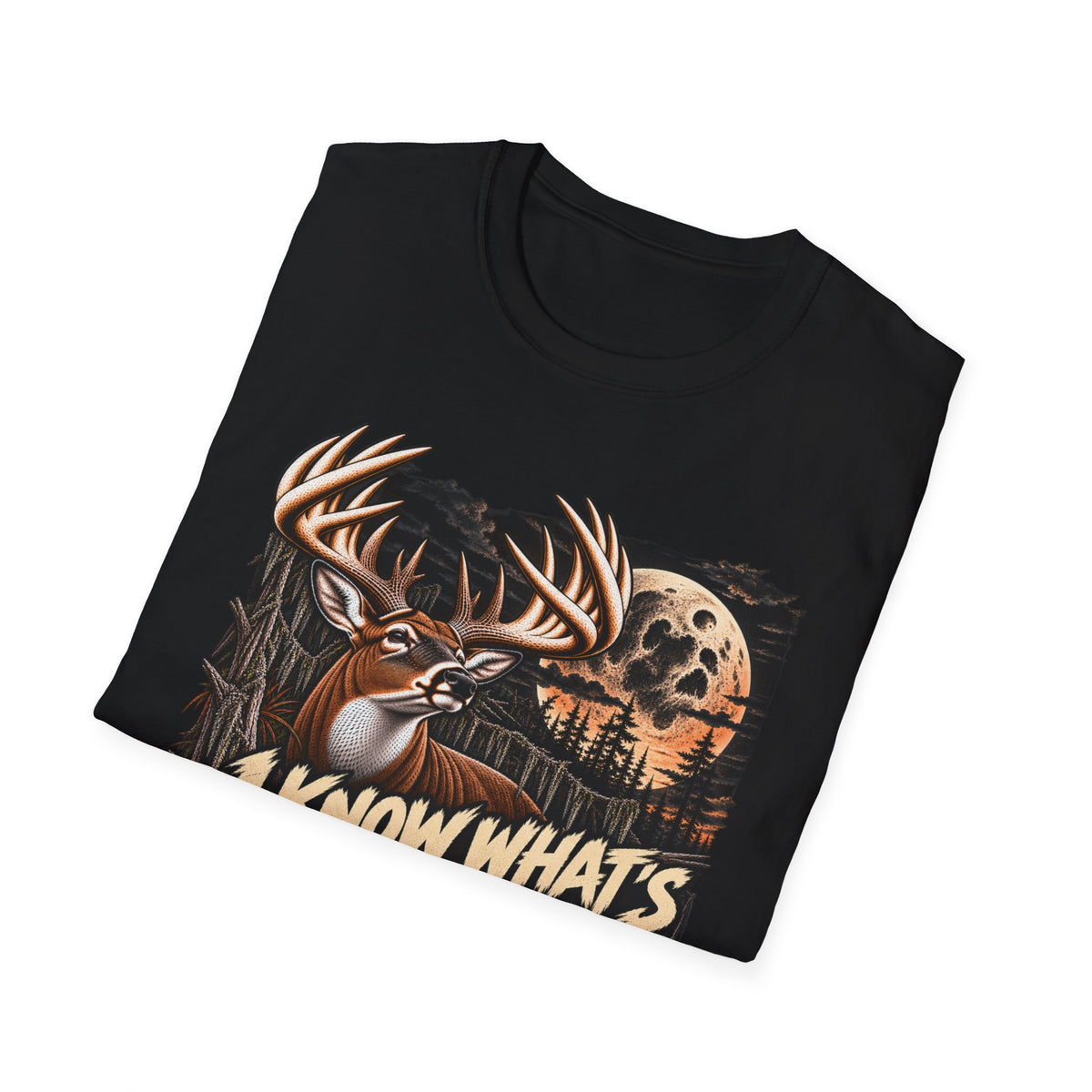 I Know What's Inside The Moon Weird Whitetail Deer Design