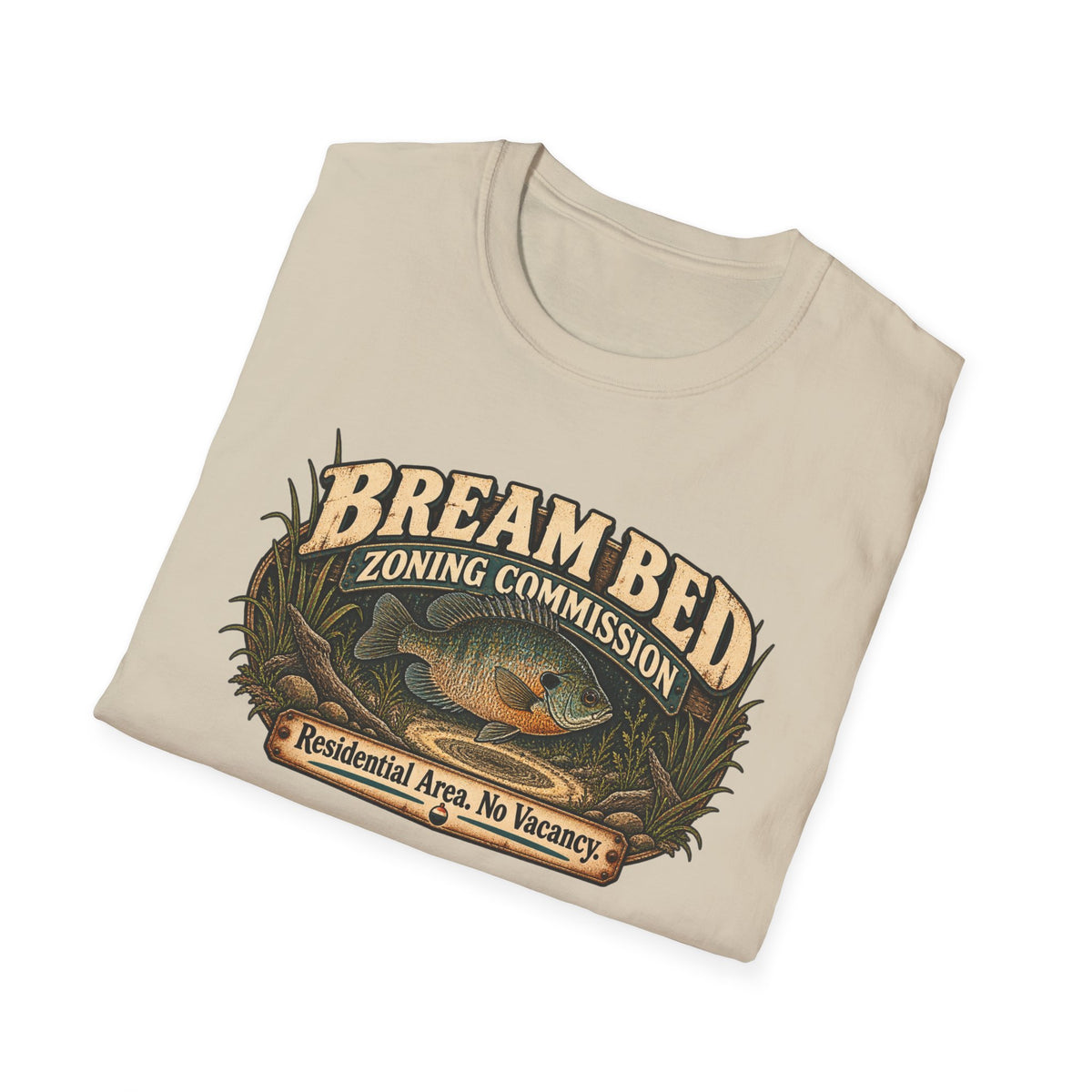 Bream Bed Zoning Commission T-Shirt — Fishing Humor