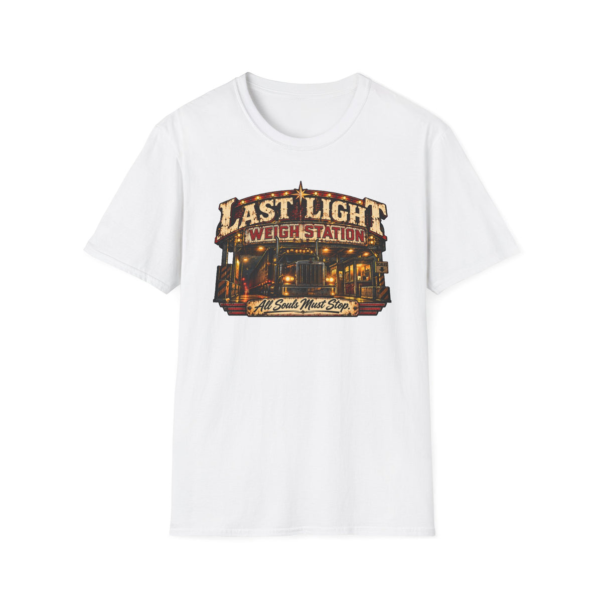 Last Light Weigh Station T-Shirt — Trucker Americana