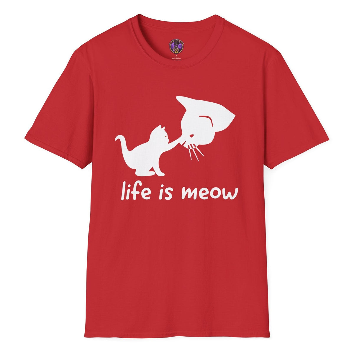 Life Is Meow Nose Touch Cat Tee | It's Heritage Hoss