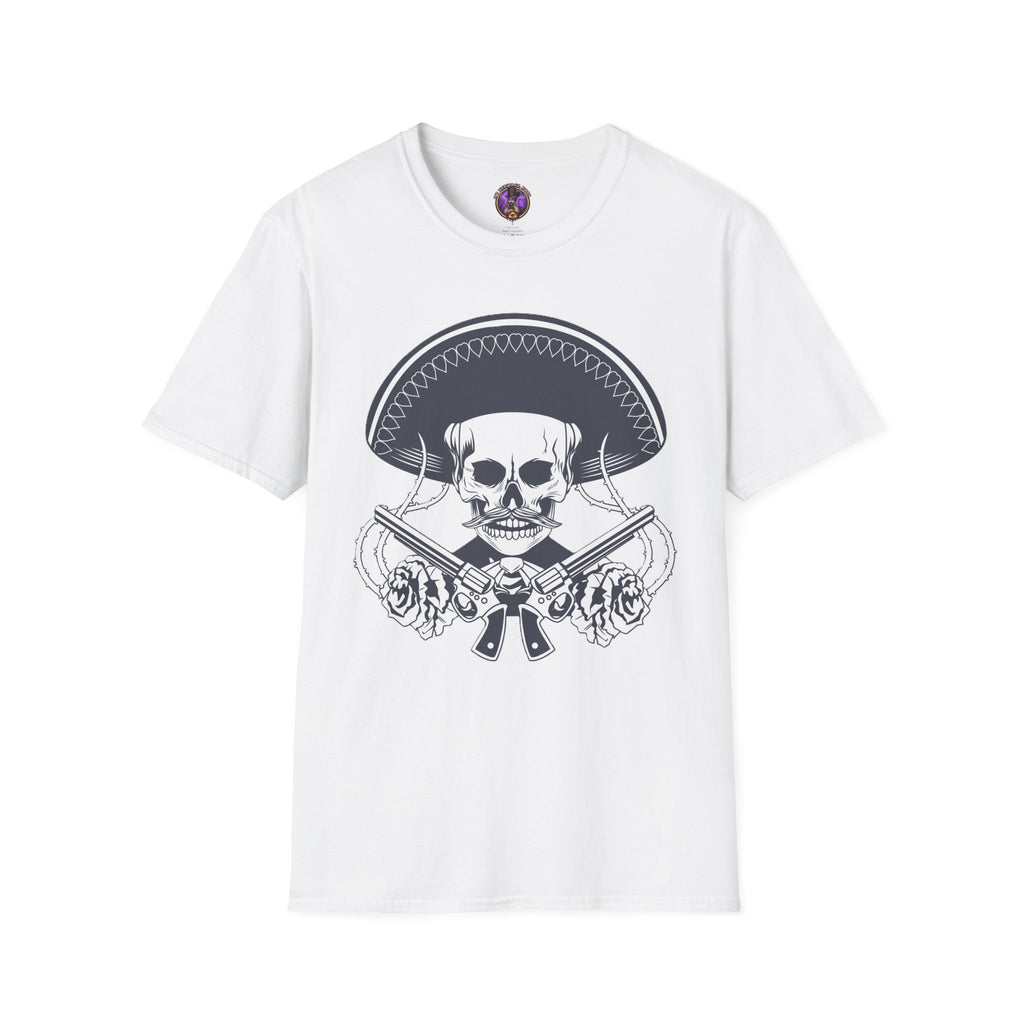 Mariachi Skull Sombrero T-Shirt