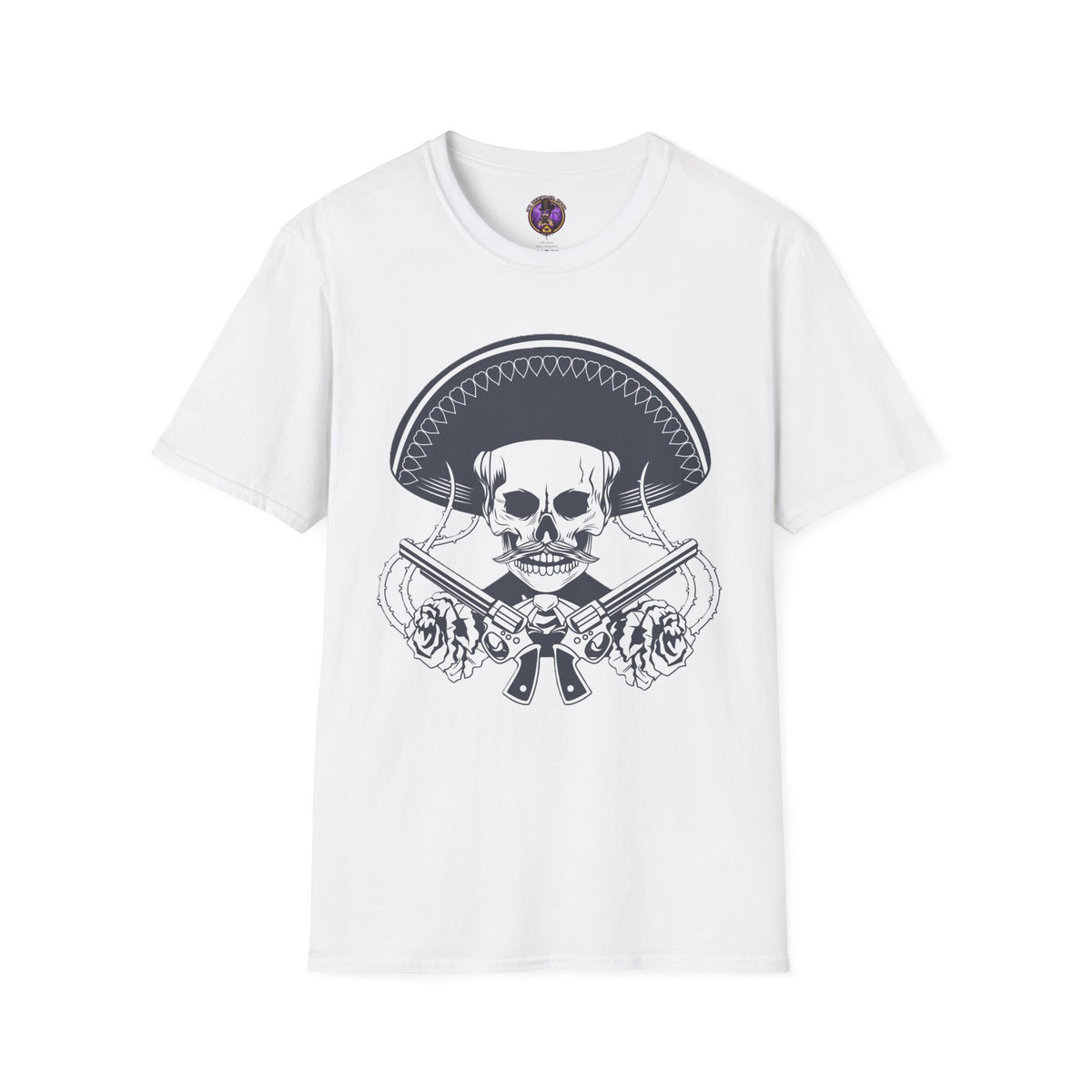 Mariachi Skull Sombrero T-Shirt