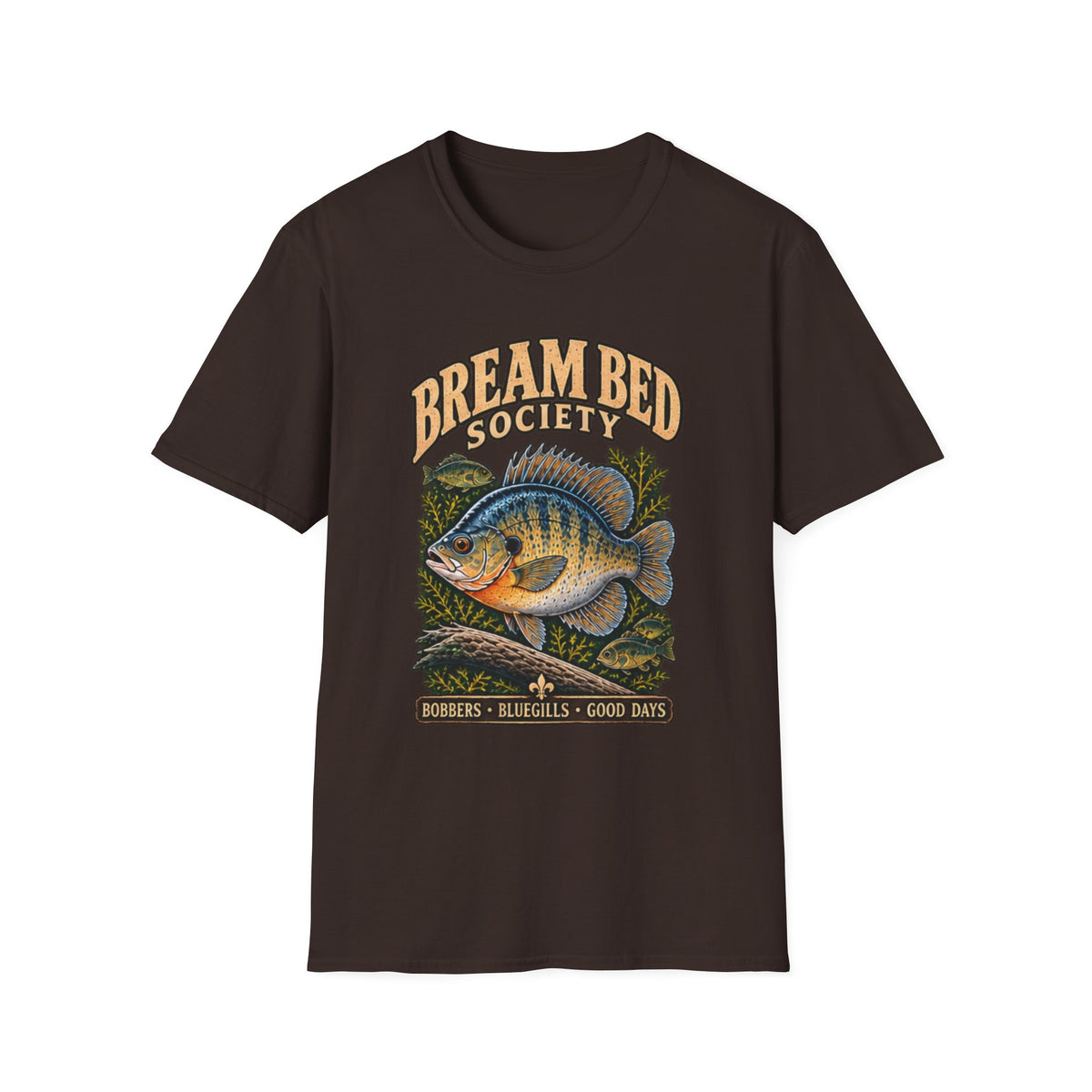 Bream Bed Society Fishing T-Shirt outdoor graphic T-shirt product image 3