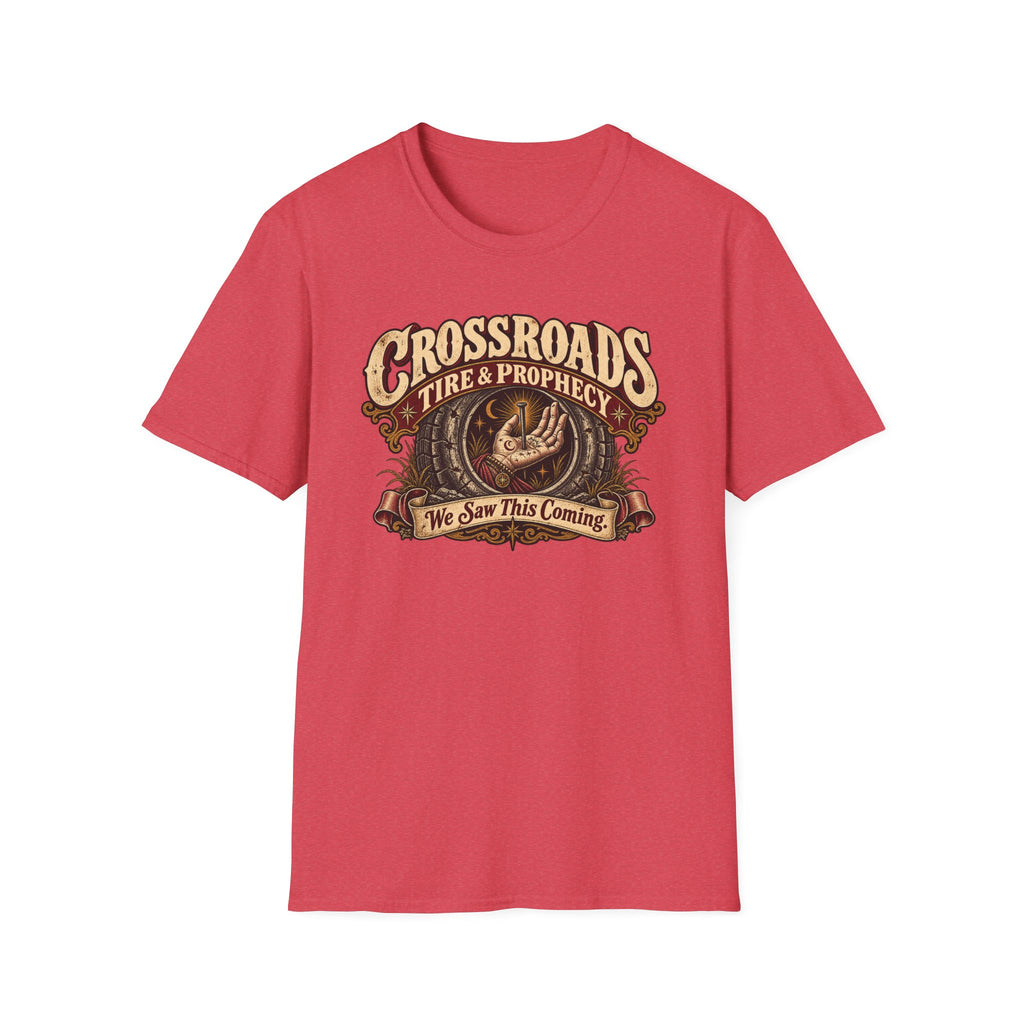 Crossroads Tire & Prophecy T-Shirt — Southern Surrealism