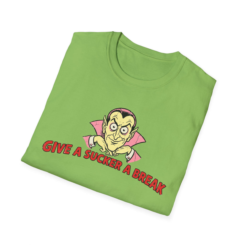 Give A Sucker A Break Vintage Vampire Shirt | It's Heritage Hoss