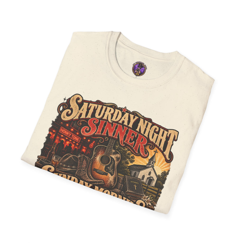 Saturday Sinner Sunday Singer T-Shirt | It's Heritage Hoss