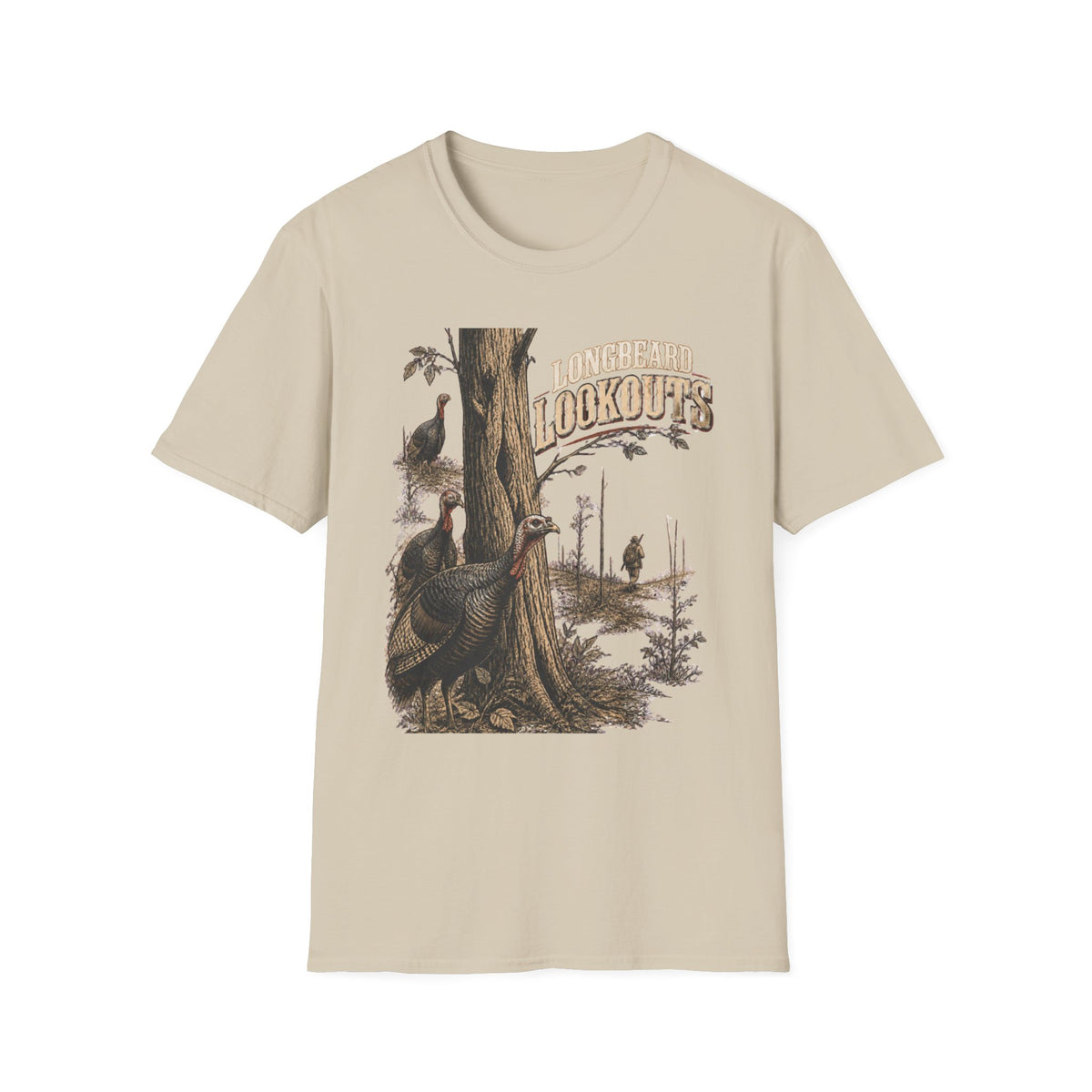 Longbeard Lookouts Turkey Hunting T-Shirt