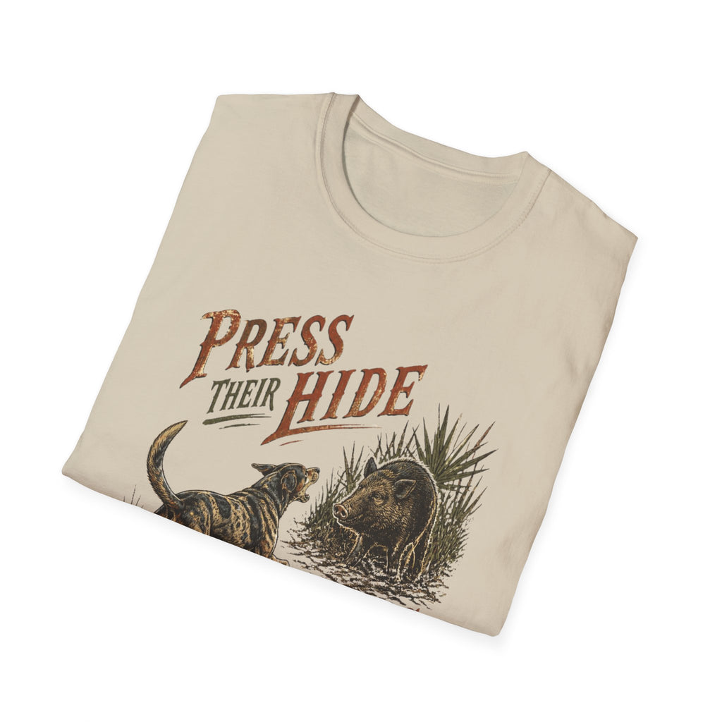 Press Their Hide Til Boss Arrives Catahoula Hog Dog Shirt