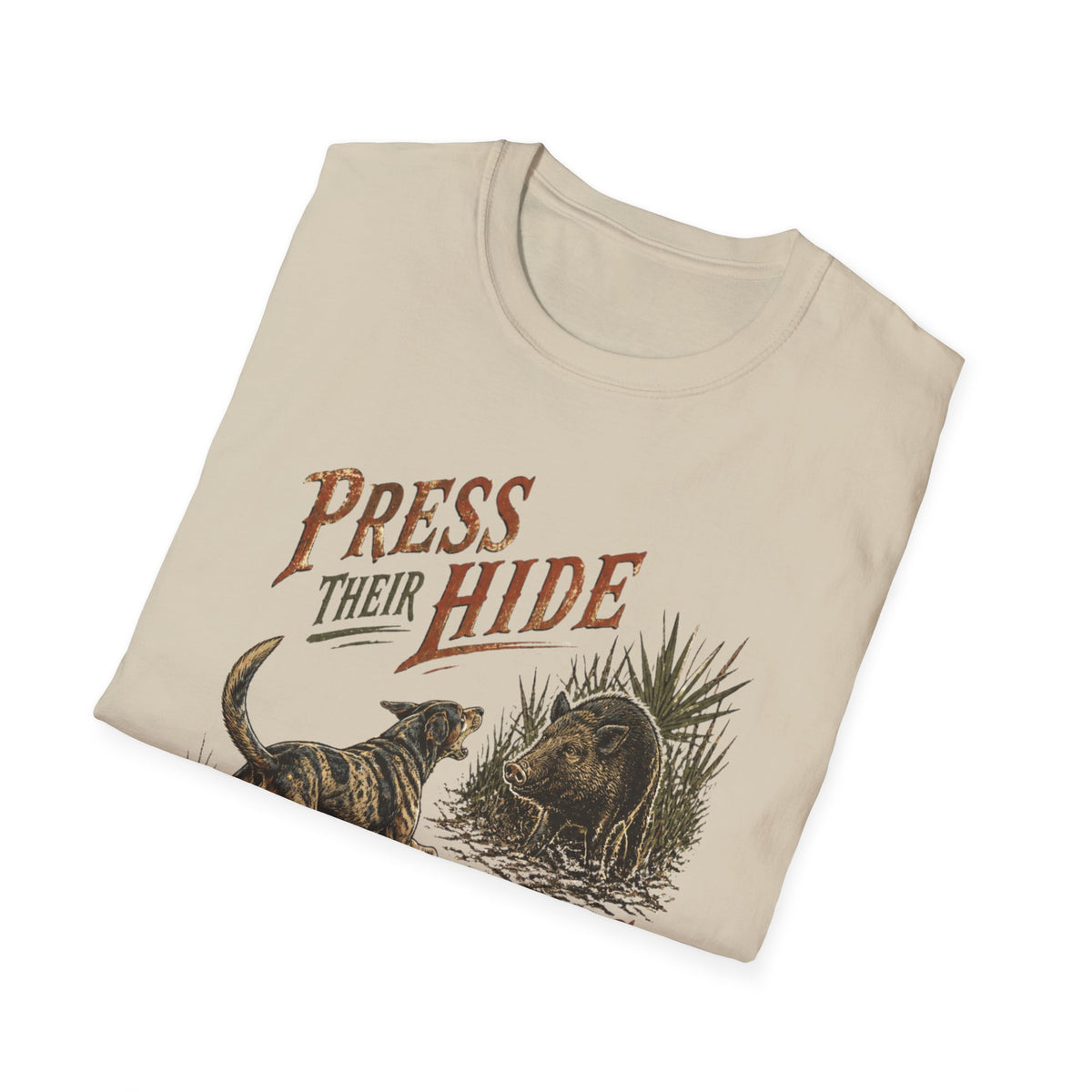 Press Their Hide Til Boss Arrives Catahoula Hog Dog Shirt