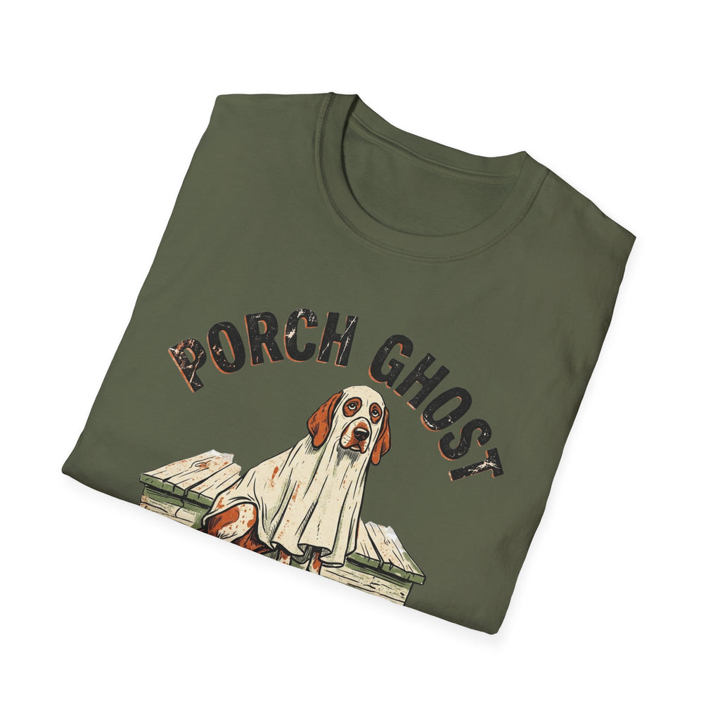 Southern Porch Dog Ghost Vintage Halloween Shirt