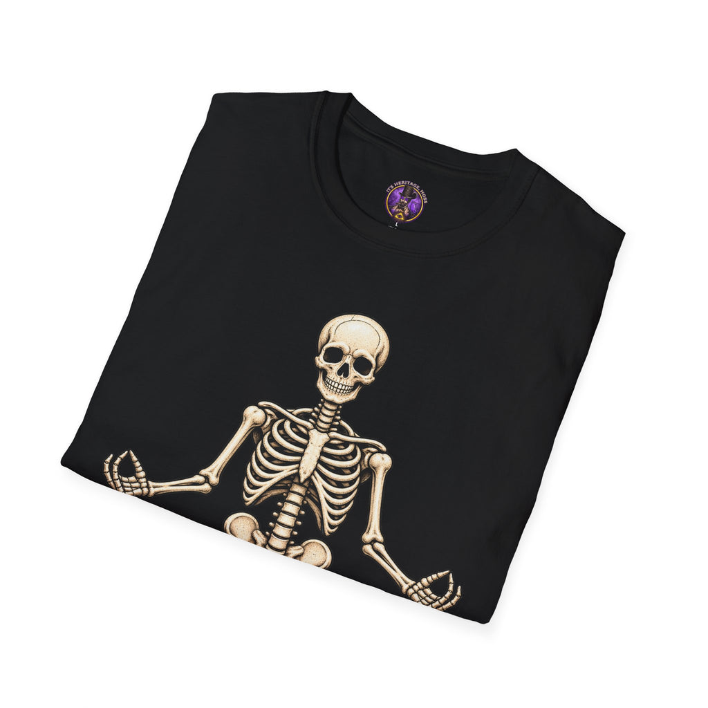 Meditating Skeleton T-Shirt | It's Heritage Hoss