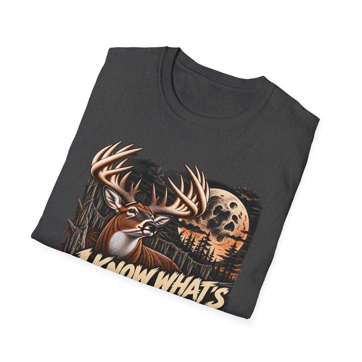 I Know What's Inside The Moon Weird Whitetail Deer Design