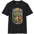 John 3:16 shower number Christian humor graphic tee
