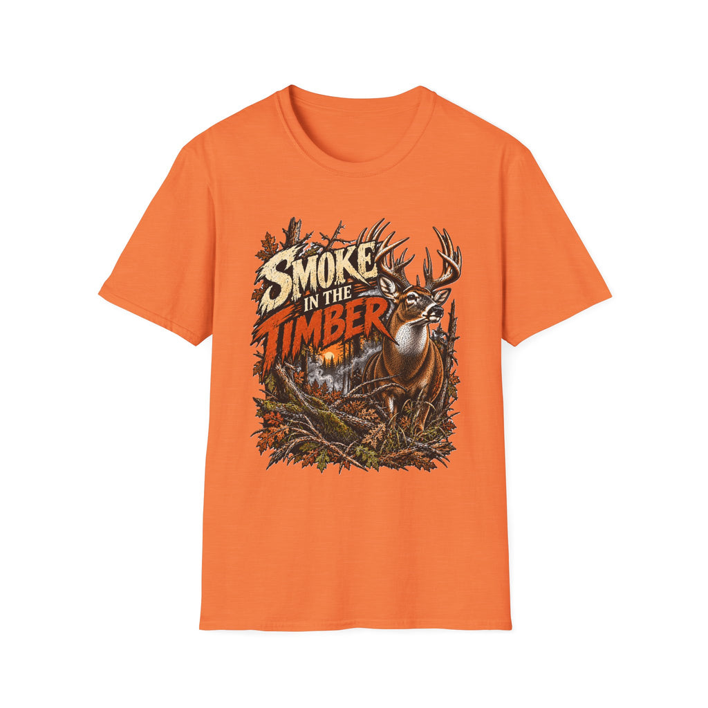 Smoke In The Timber Whitetail Deer Hunting Design