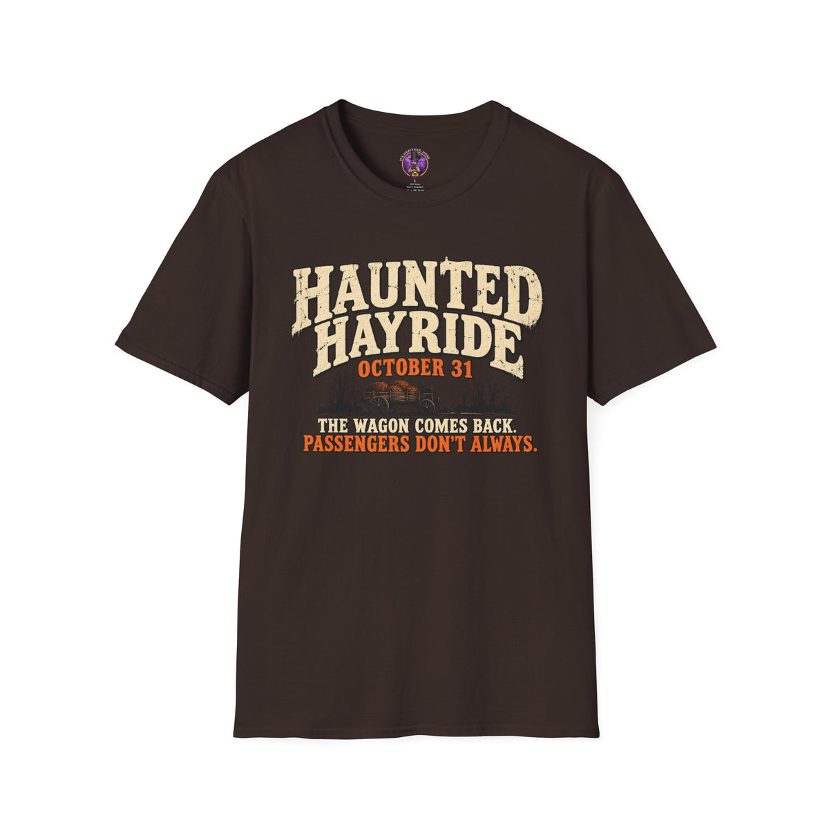 Haunted Hayride T-Shirt - "The Wagon Comes Back. graphic T-shirt product image 2