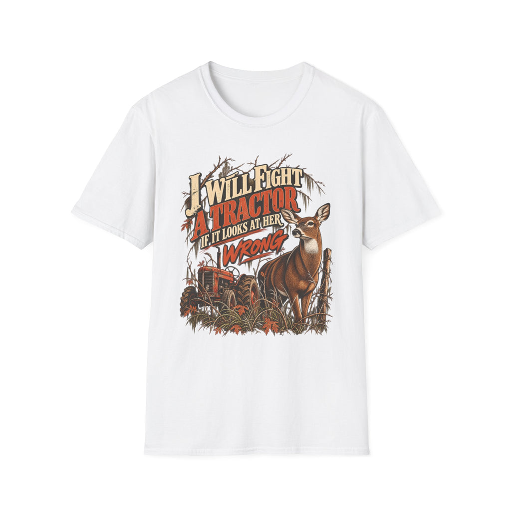 I Will Fight A Tractor Funny Rutting Whitetail Design