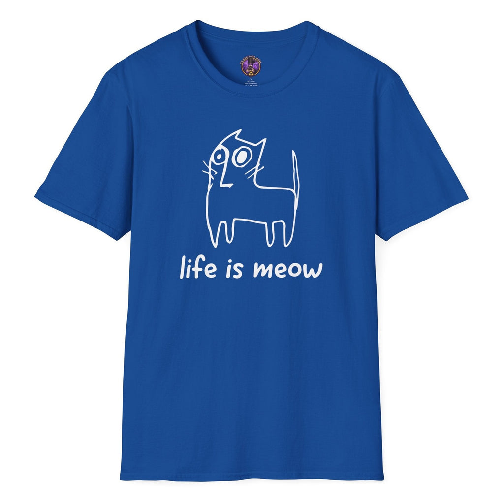 Life Is Meow Doodle Cat T-Shirt | It's Heritage Hoss