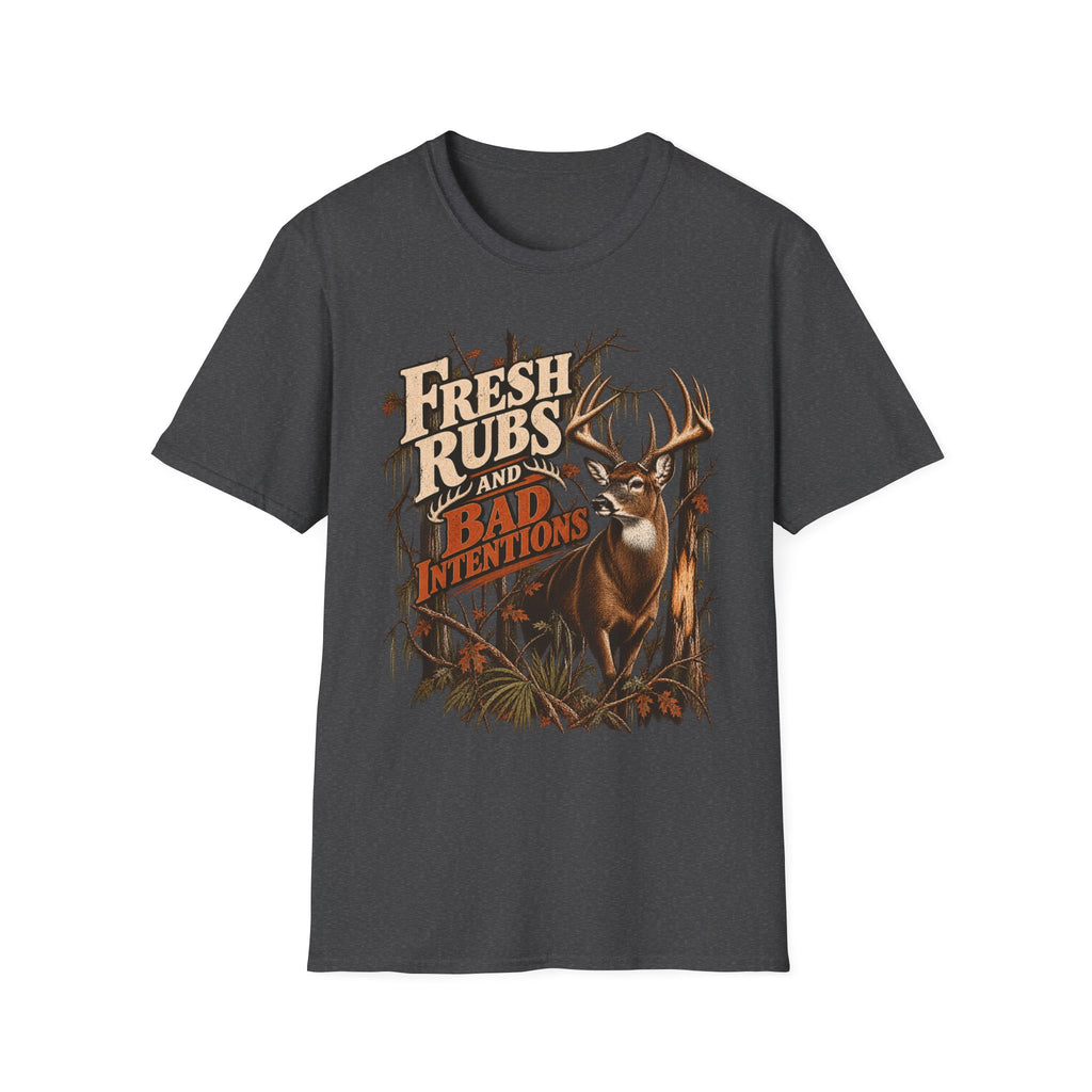 Fresh Rubs & Bad Intentions Whitetail Rut Hunting Design