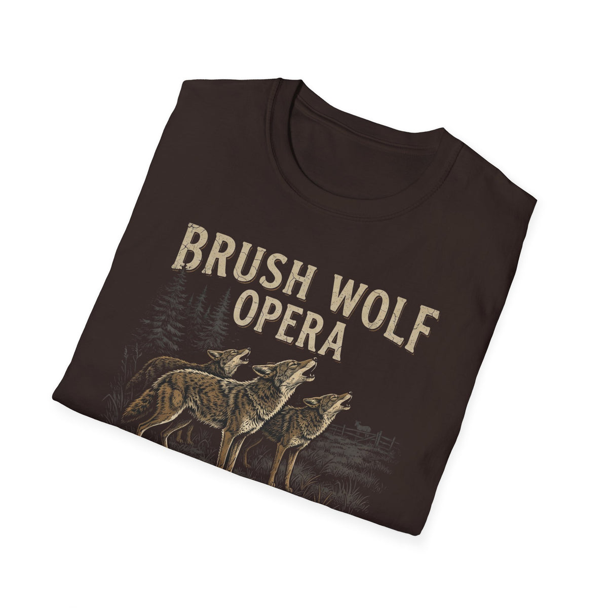 Brush Wolf Opera Coyote T-Shirt | It's Heritage Hoss