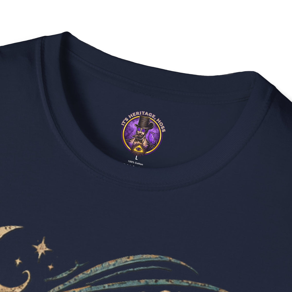 Midnight Rider T-Shirt | Retro Motorcycle Moon Graphic Tee graphic T-shirt product image 7