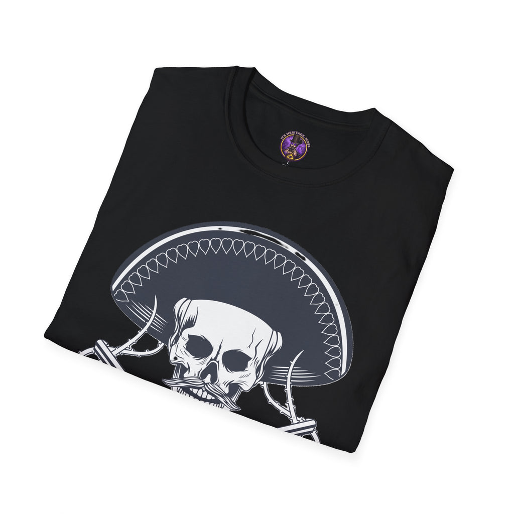 Mariachi Skull Sombrero T-Shirt