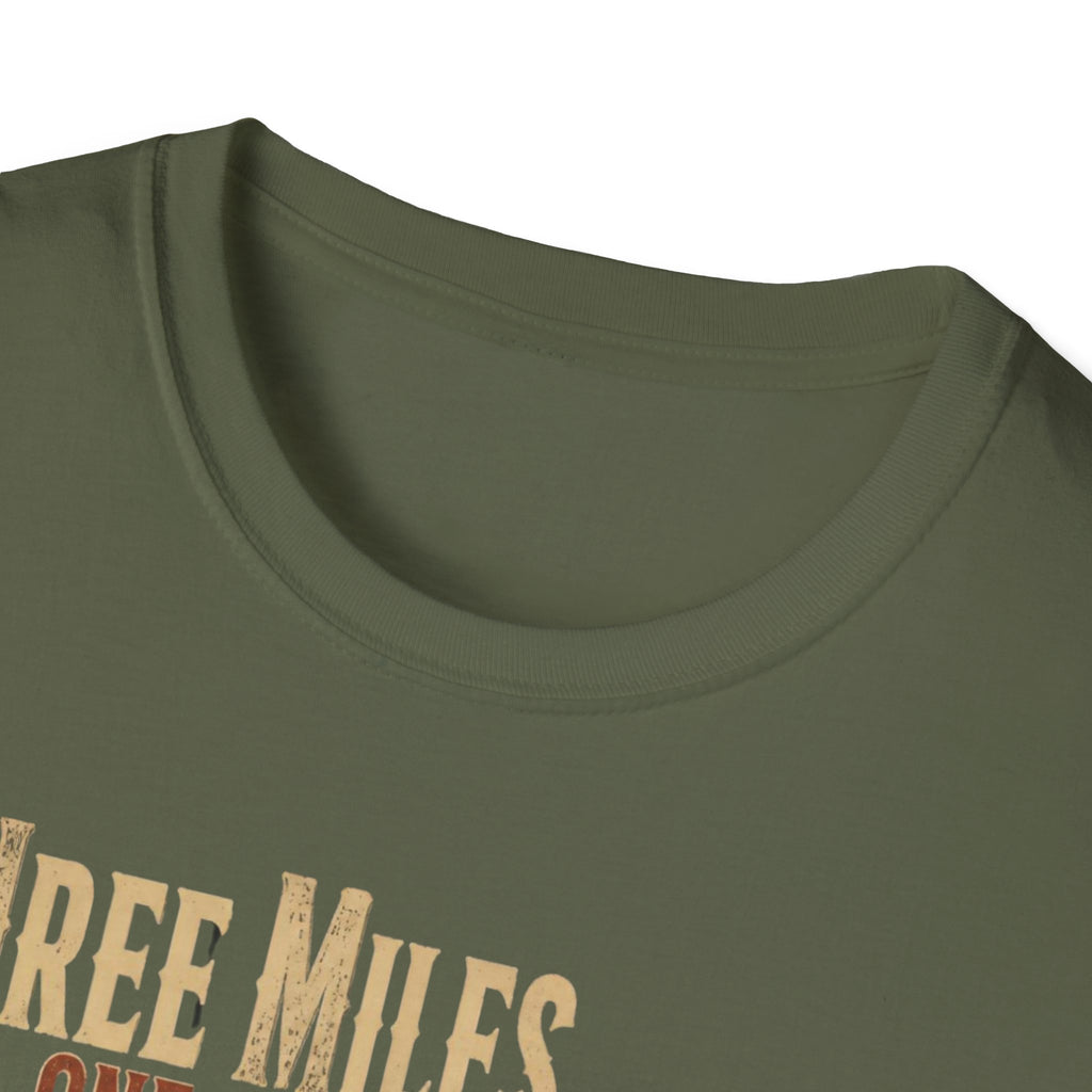 Three Miles for One Gobble Turkey Hunting T-Shirt