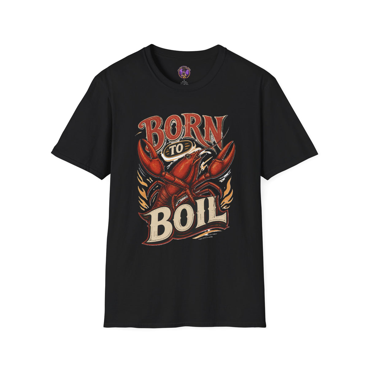 Born to Boil Retro Crawfish T-Shirt graphic T-shirt product image 1