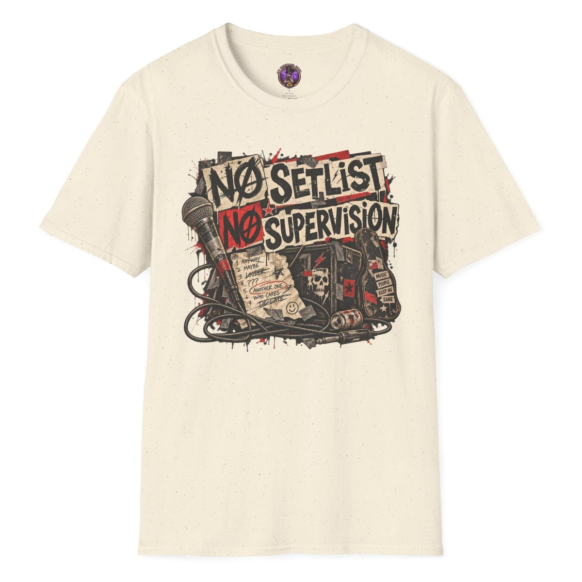 No Setlist No Supervision Musician Shirt | It's Heritage Hoss