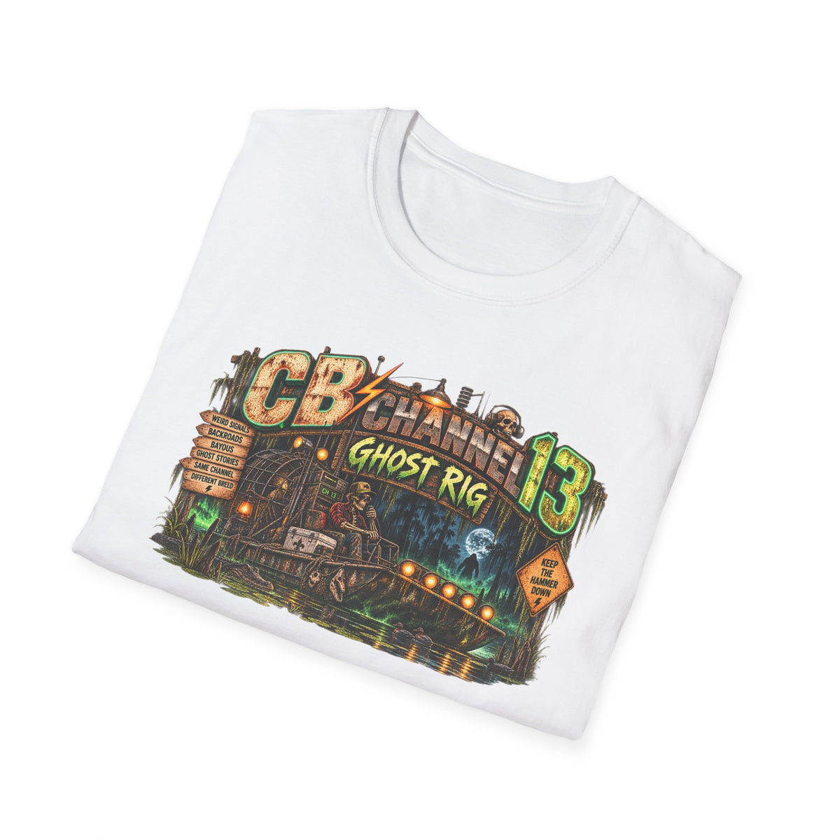 CB Channel 13 Ghost Rig T-Shirt — Haunted Trucker