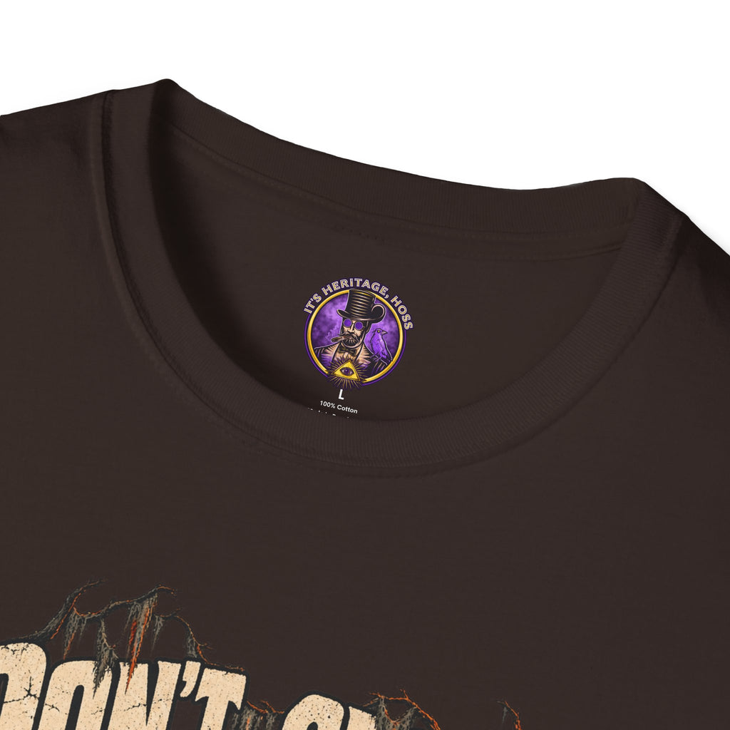 Don't Cross After Dark T-Shirt — Spooky Skull Bridge Graphic Tee