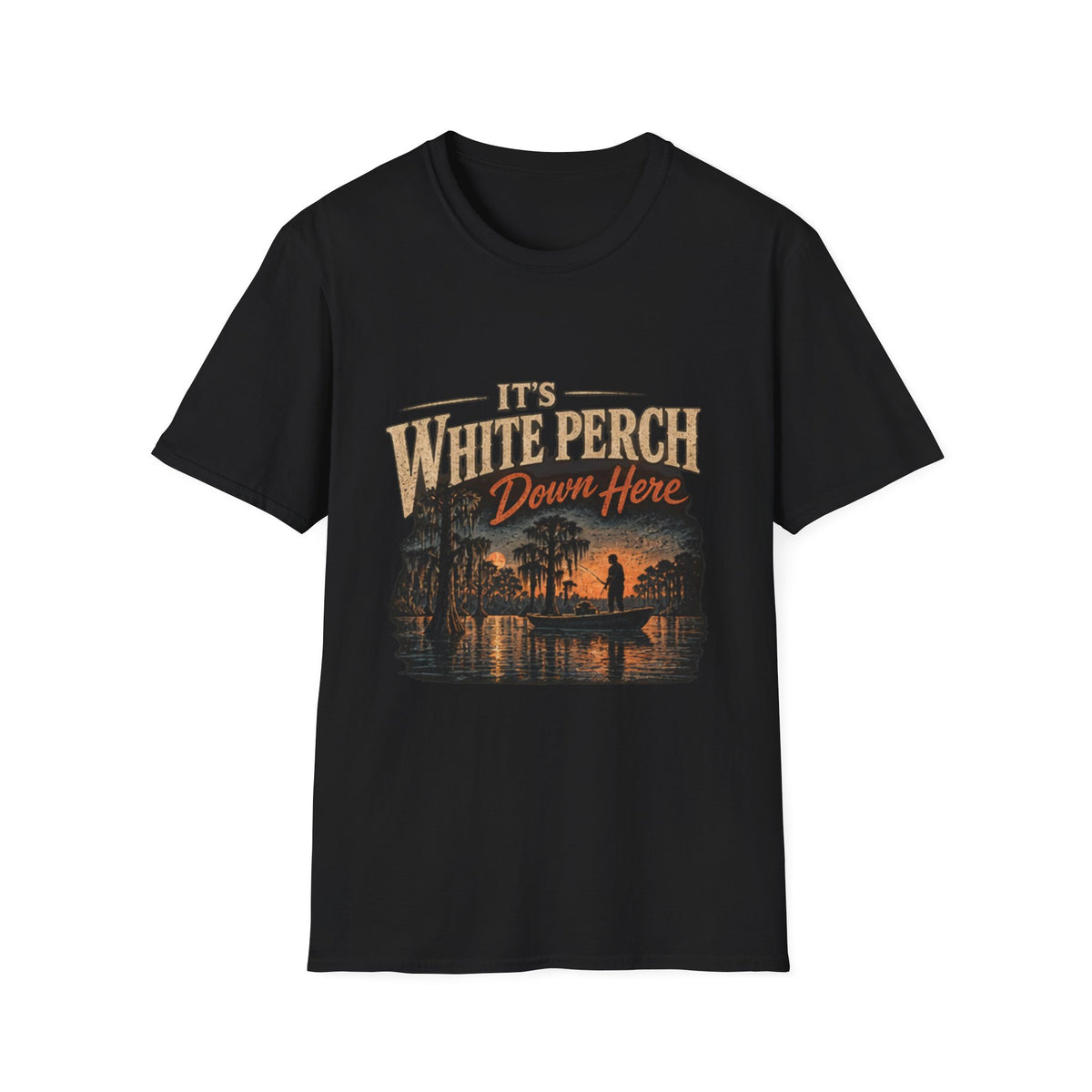 White Perch in the South T-Shirt outdoor graphic T-shirt product image 2