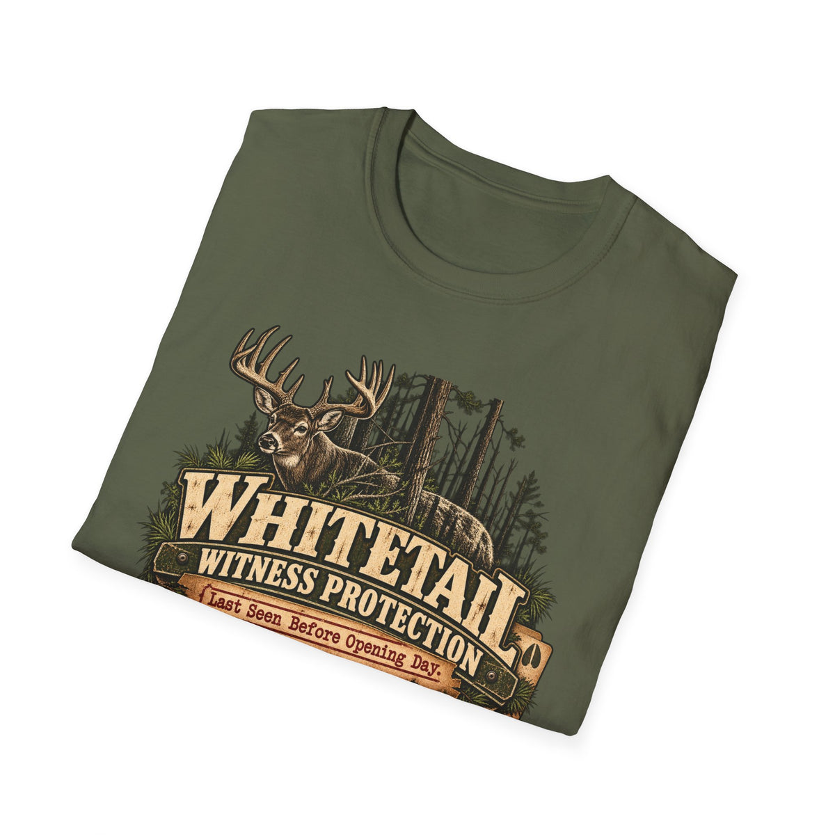 Whitetail Witness Protection T-Shirt — Deer Hunting