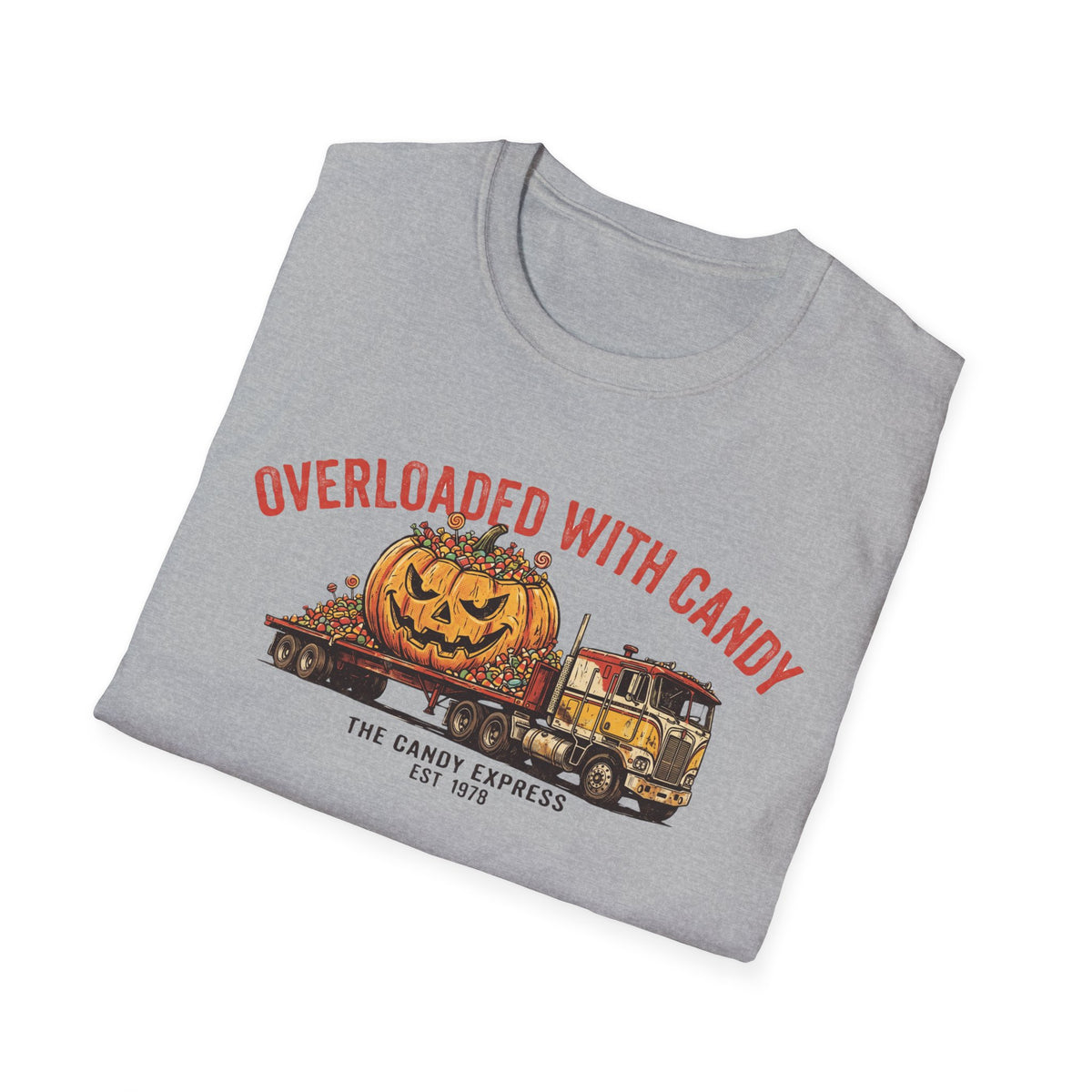 Overloaded With Candy Funny Trucker Halloween Shirt | It's Heritage Hoss
