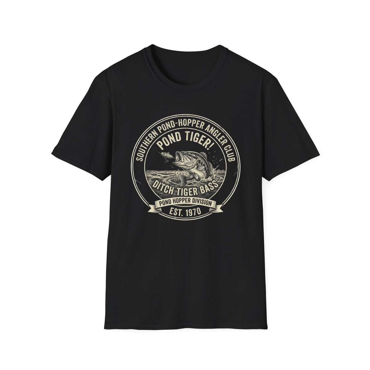 Southern Pond Hopper Angler Fishing T-Shirt | It's Heritage Hoss