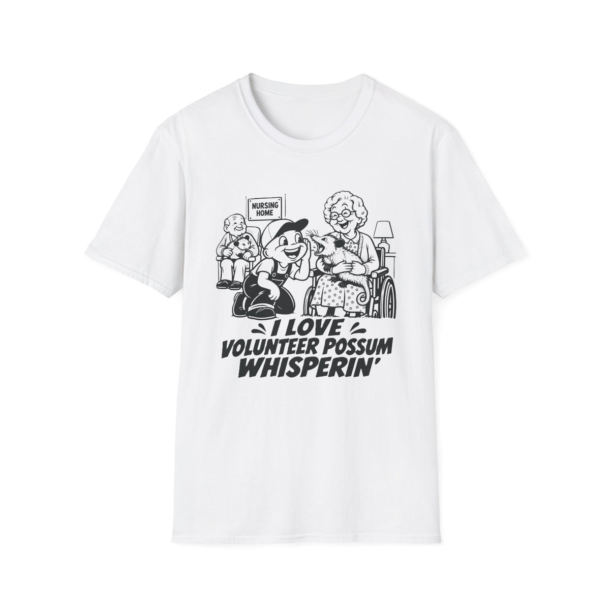 I Love Volunteer Possum Whisperin' Funny Opossum T-Shirt