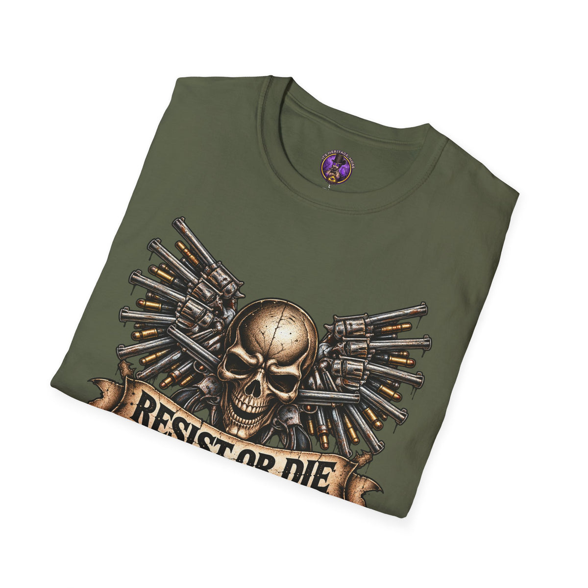 Resist or Die Skull T-Shirt | It's Heritage Hoss