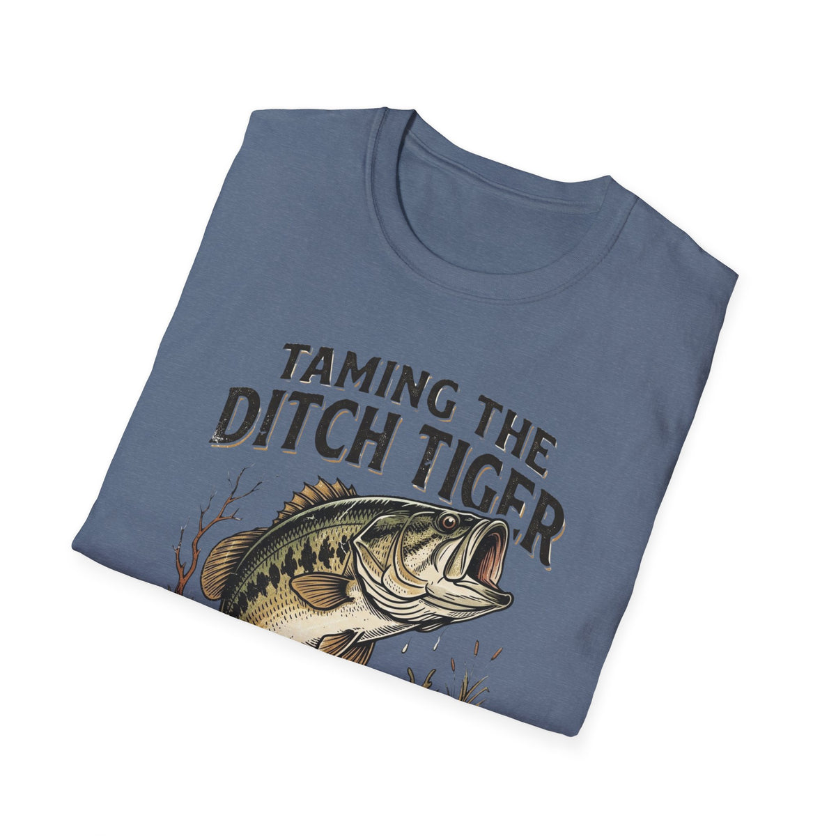 Taming the Ditch Tiger Bass T-Shirt | It's Heritage Hoss