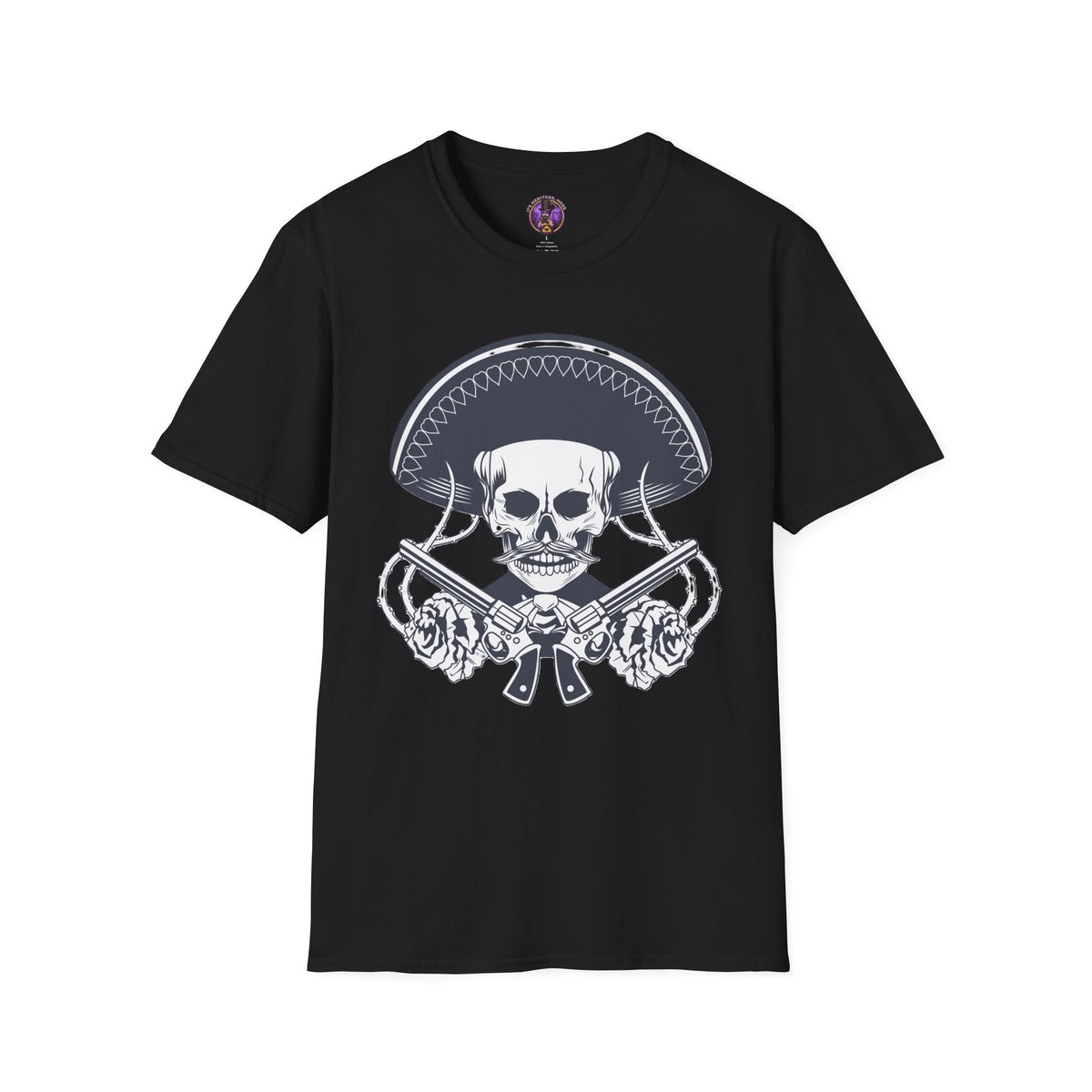 Mariachi Skull Sombrero T-Shirt