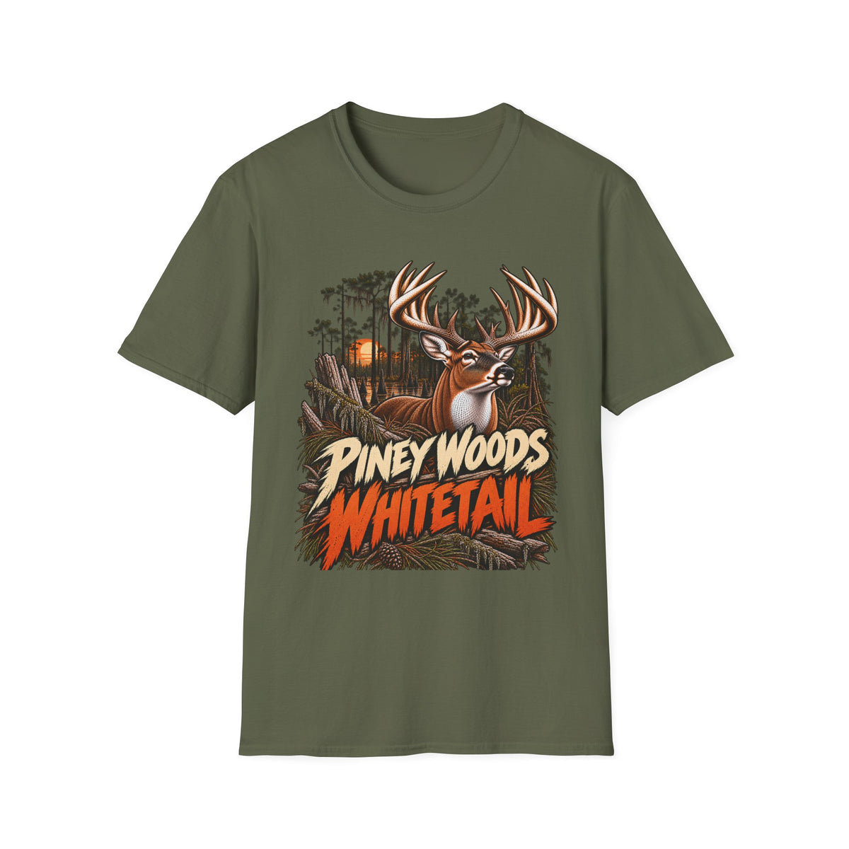 Piney Woods Whitetail Southern Deer Hunting Design