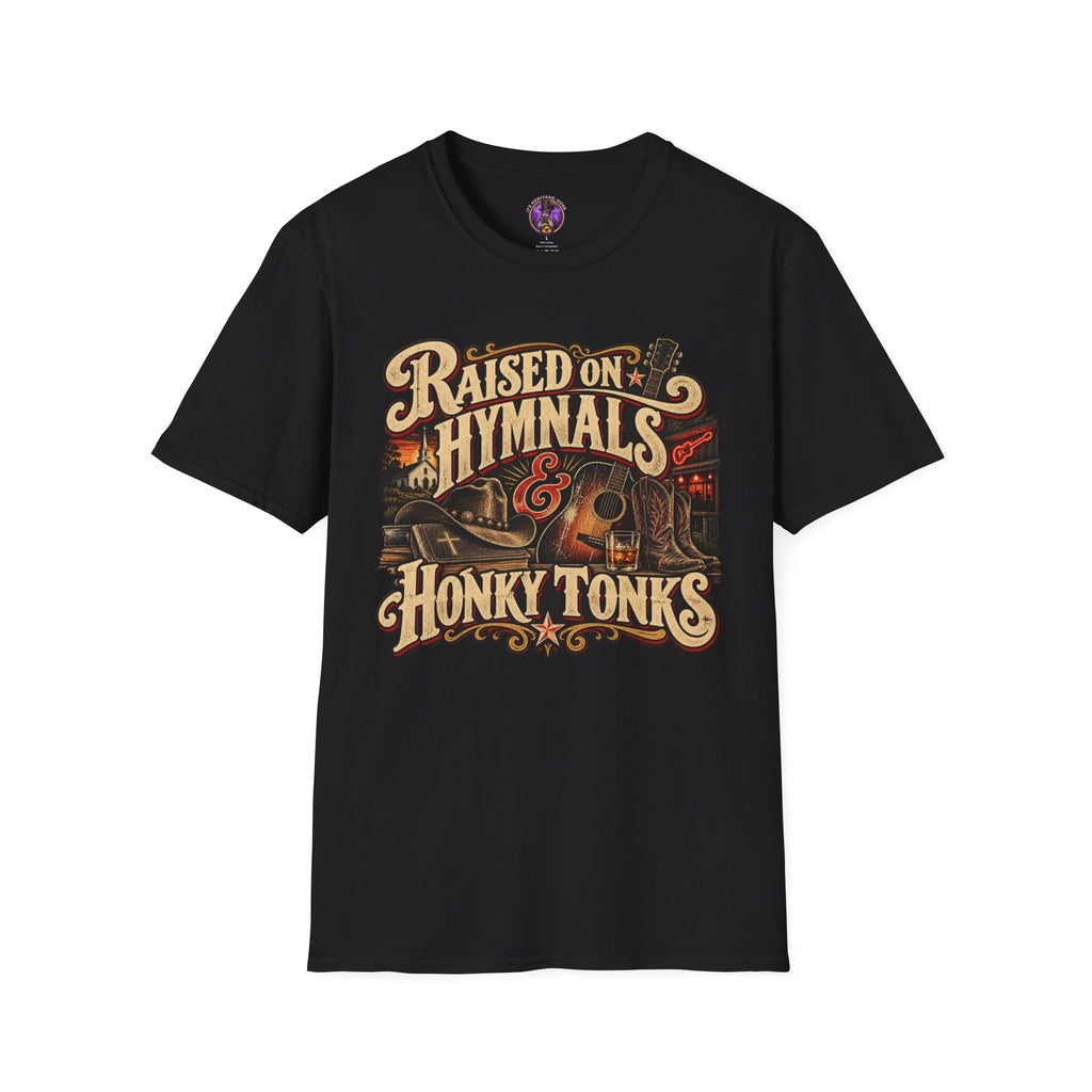 Honky Tonk Music Shirt | Vintage Country Gospel Graphic Tee graphic T-shirt product image 1