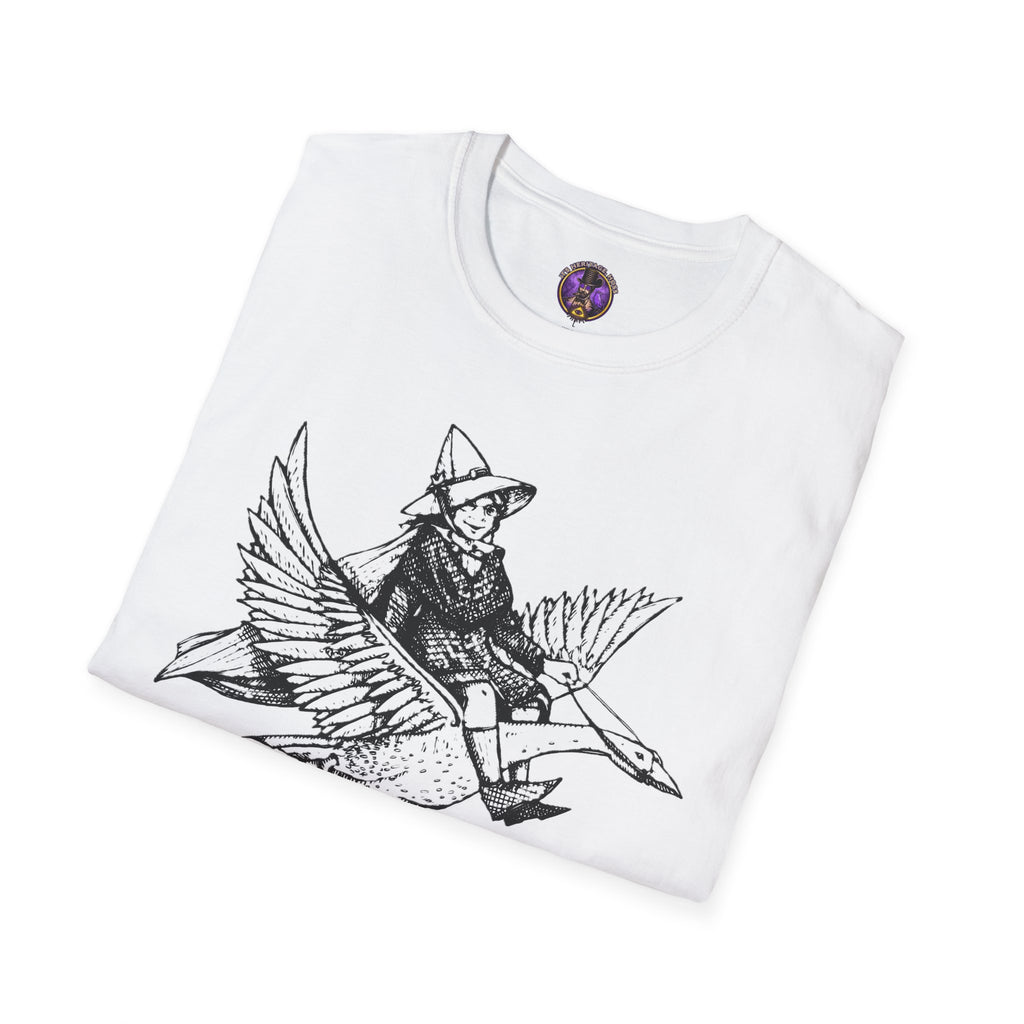 Witch Riding Goose T-Shirt