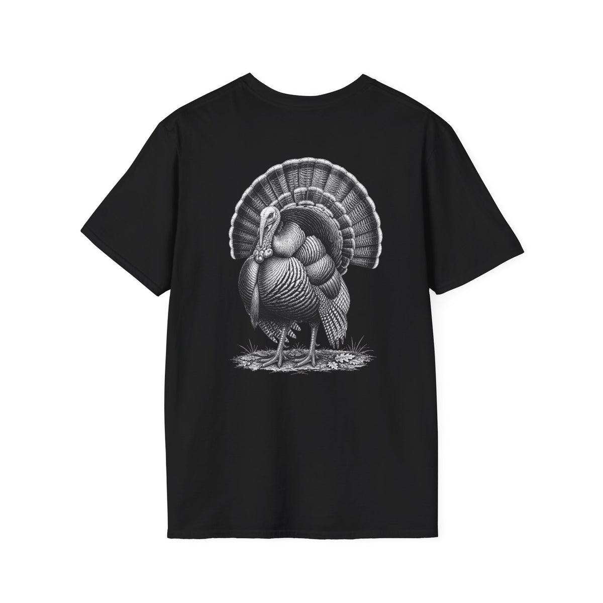 Thankful Turkey T-Shirt — Vintage Thanksgiving Turkey Graphic Tee — product view 10