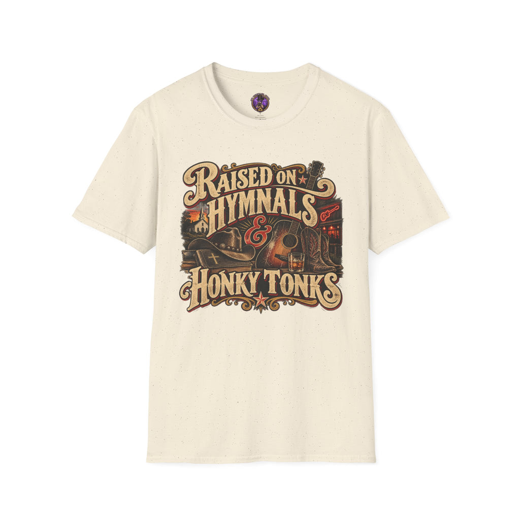 Honky Tonk Music Shirt | Vintage Country Gospel Graphic Tee graphic T-shirt product image 2