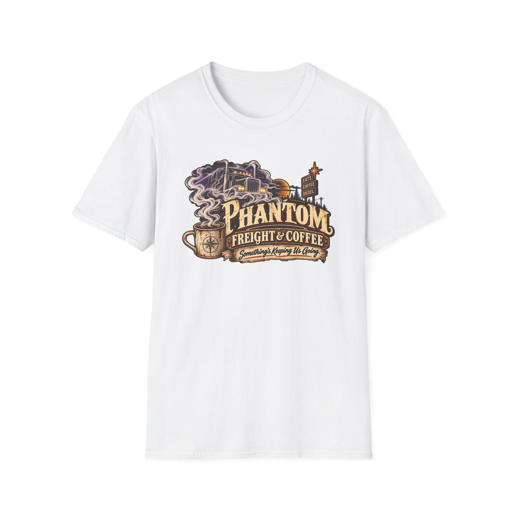 Phantom Freight & Coffee T-Shirt — Ghost Trucker