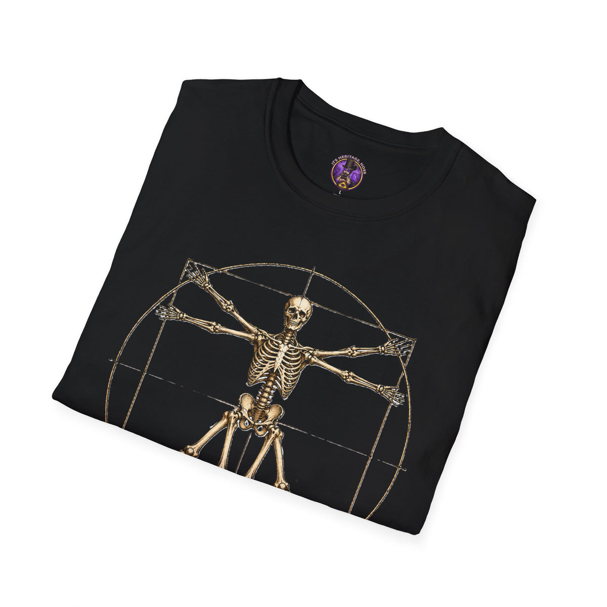 Vitruvian Skeleton T-Shirt | It's Heritage Hoss